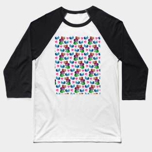 Sweet Macaron Dreams Watercolour Baseball T-Shirt